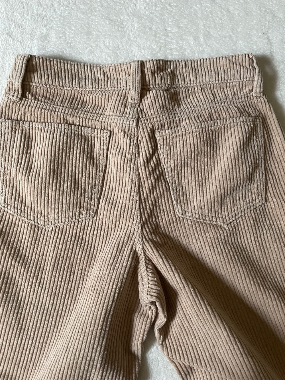 SO Goods for Life beige corduroy pants 7/28W high-rise, straight-leg - Picture 9 of 11